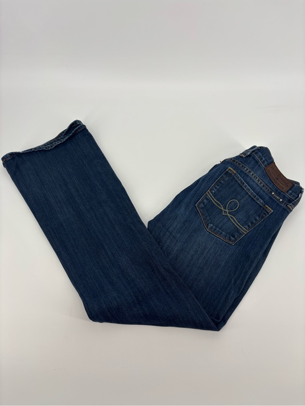 Lucky Brand Sofia Boot Curvy Jeans Women’s 8/29 Dark Wash Mid Rise Bootcut Strec
